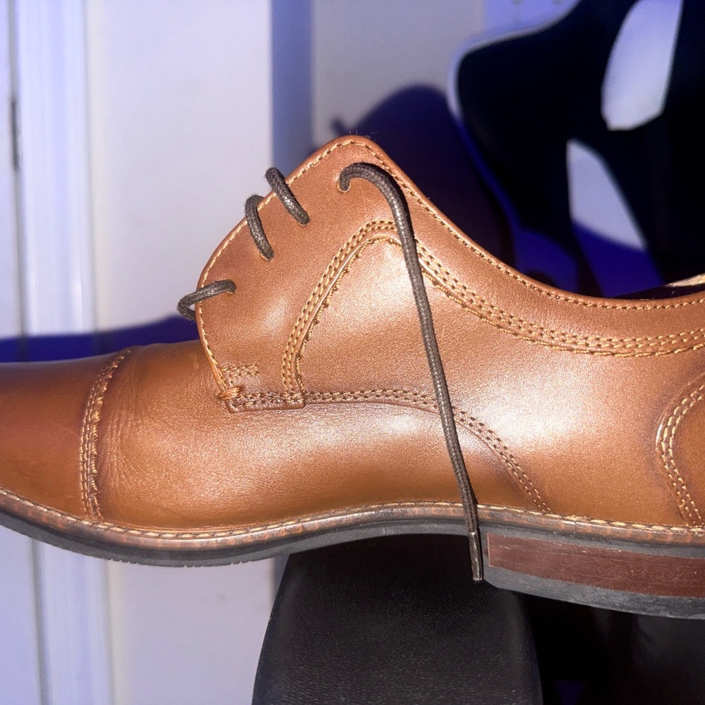 Clarks Brown Leather Oxford Dress Shoes